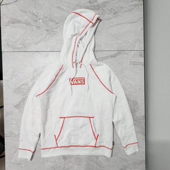 Vans Pro Stitched Versa Hoodie Women's White/Red New - Picture 2 of 7